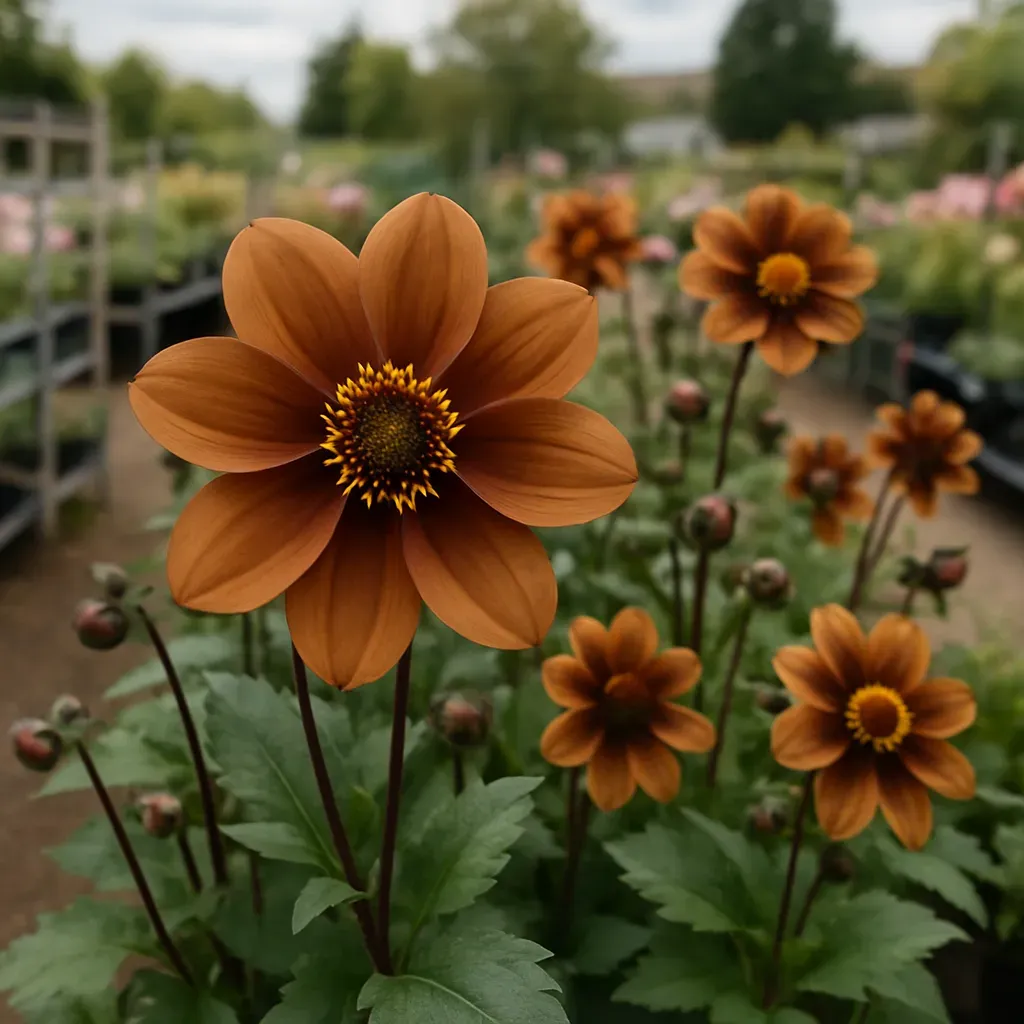 Dahlia Granda Chocolate Amber